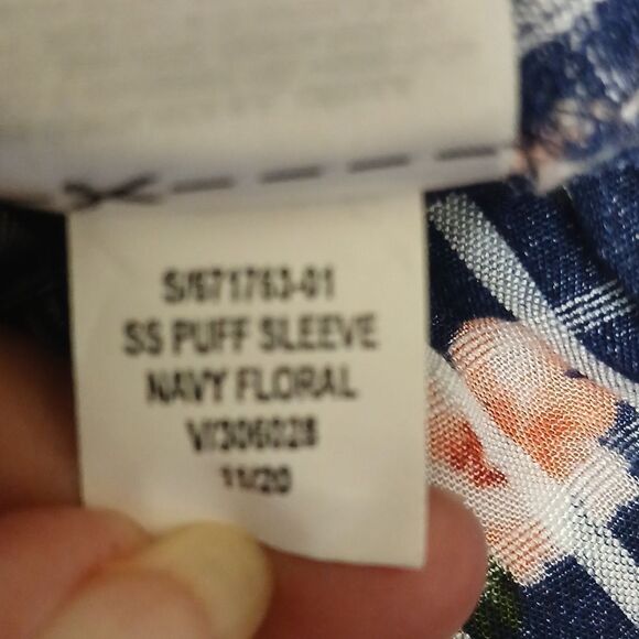 OLD NAVY Womens Summer Dress, Blue/Pink Floral, On/Off Shoulder, Size S - Picture 10 of 10